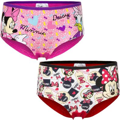 Neu Unterwäsche Mädchen Minnie Mouse Boxershorts Slip 92-98 104-110 116-122 #305