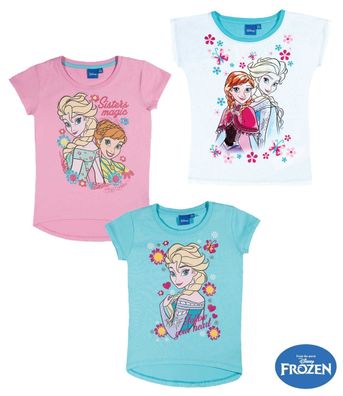 Mädchen T-Shirt Kurzarm Top Disney Frozen Die Eiskönigin 98 104 116 128 140 #803