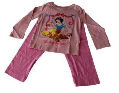Neu Disney Princess Pyjama Set Schlafanzug Mädchen Rosa Pink 92 104 116 128 #88