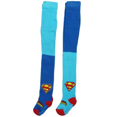 Neu Superman Baby 2 Stück Kinder Jungen Hose Strumpfhose Strumpfhosen blau 62-86