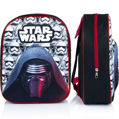 3D Tasche Kinder Star Wars Rucksack Backpack schwarz weiß Polyester 33x26x10cm
