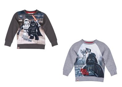 Neu Sweatshirt Jungen Star Wars Pullover Shirt Pulli schwarz grau 104 - 140 #70