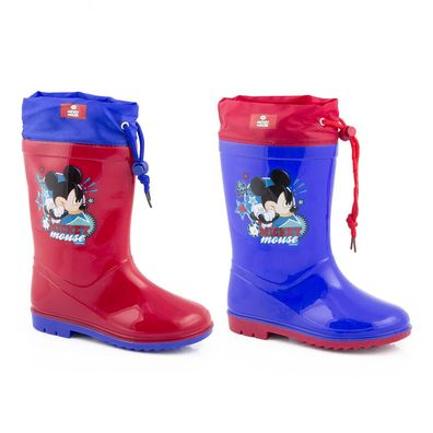 Wasserdicht Regenstiefel Gummistiefel Jungen Schuhe Micky Maus 22-32 #G19