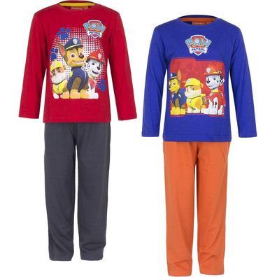 NEU Pyjama Set Schlafanzug Kinder Paw Patrol rot blau orange 98 104 110 116 #60