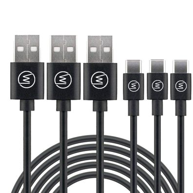 USB C Kabel (3A, 15W, 5V) Universal für Handy, Smart Watch, Powerbank, Tablet, etc.