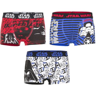Unterwäsche Jungen Star Wars rot blau weiß Boxershorts 92-98 104-110 116-122 #62