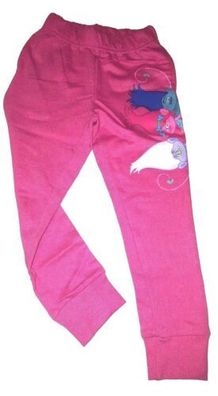Trolls - Kinder Mädchen Jogginghose Freizeithose pink Gr. 104 116 128 140 152