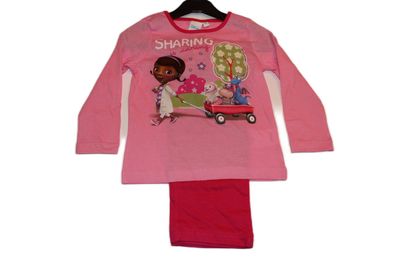 Pyjama Set Schlafanzug Mädchen Disney Doc McStuffins rosa pink 86 98 104 110 #65