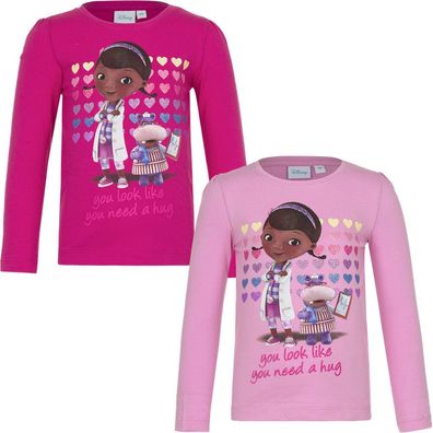 Top Oberteil Shirt langarm Pulli Mädchen Doc McStuffins rosa pink 98 - 128 #62