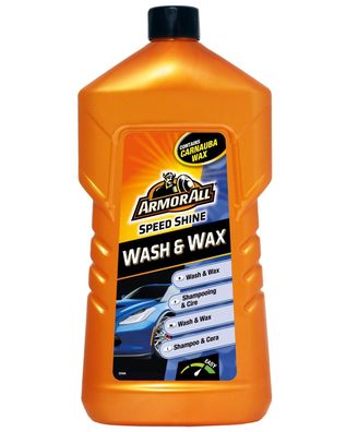 Armor All 1L Wash & Wax Auto-Shampoo Carnauba-Wachs + Lack-Versiegelung Pflege