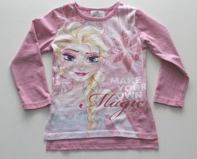 Top Shirt langarm Oberteil Pullover Mädchen Frozen Eiskönigin pink 92-128 #55