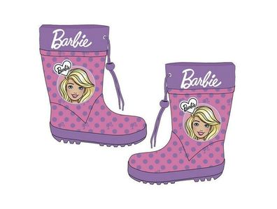 Robust Wasserdicht Regenstiefel Gummistiefel Mädchen Schuhe Barbie 24 - 34 #G10