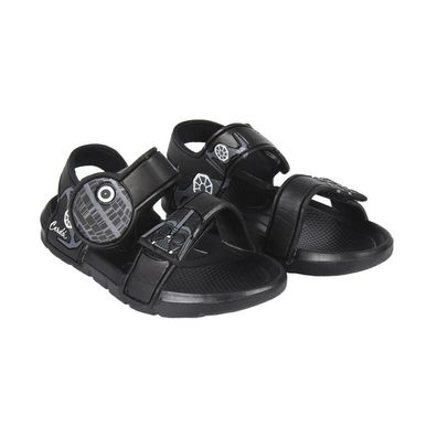 Star Wars Sandalen Sandaletten Jungen Schuhe schwarz Freizeitschuhe 22 - 33 #C7