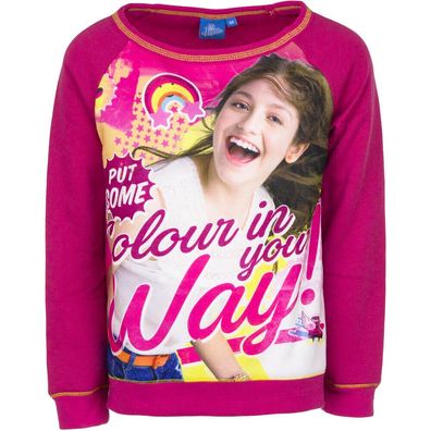 Disney Soy Luna Oberteil Pullover Sweatshirt Shirt Mädchen pink Gr. 128