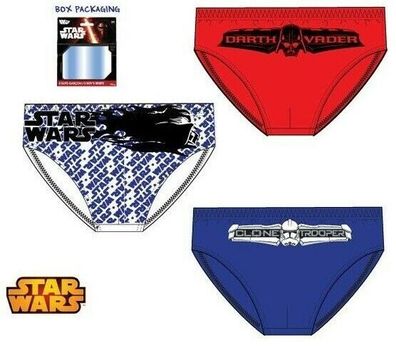 3 Stück Disney Star Wars Unterwäsche Unterhose Jungen Slip Schlüpfer 116-152#305