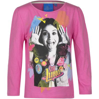 Disney Soy Luna Top Shirt langarm Pulli Mädchen Pullover Shirt rosa Gr. 116