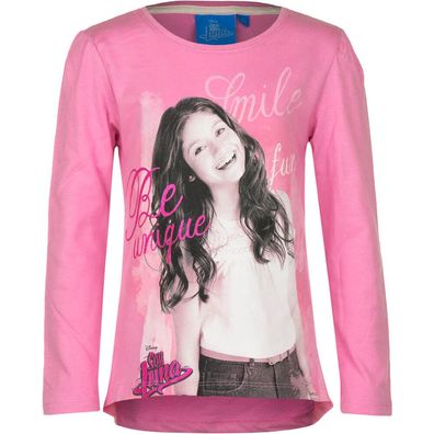 Disney Soy Luna Top Shirt langarm Pulli Mädchen Pullover Shirt rosé Gr. 116