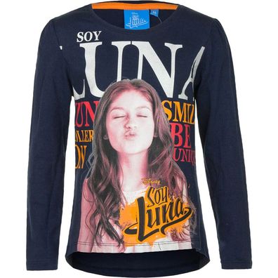 Disney Soy Luna Top Shirt langarm Pulli Mädchen Pullover Shirt marineblau Gr 116