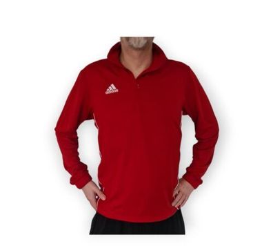 adidas CV3999 Herren Männer Trikot Shirt Sportshirt langarm Longsleeve rot S-XL