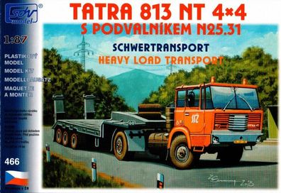 SDV 10466 Bausatz Tatra T-813 NT 4x4 m. Tieflader N25.31 Maßstab: 1:87
