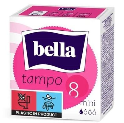Bella Premium Mini Tampons, 8 Stück - Diskrete Schutz & Komfort