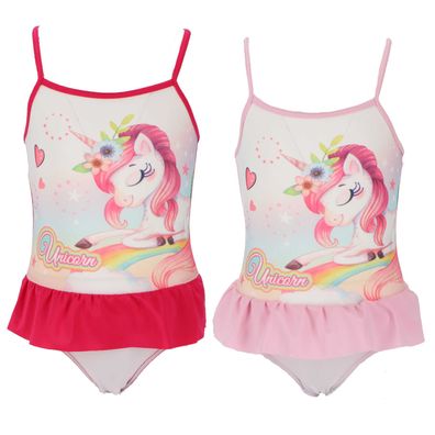 Unicorn Badeanzug für Mädchen Schwimmkleidung Badebekleidung für sonnige Strandtage