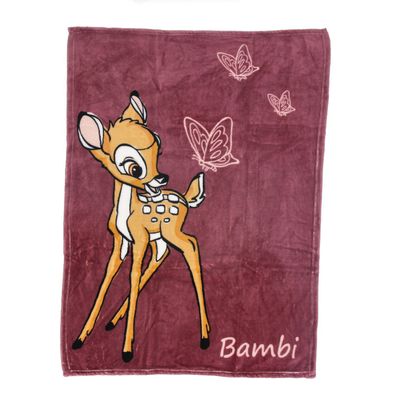 Bambi Kuscheldecke Kinderdecke Korallen-Fleece Babydecke 100 x 75 cm