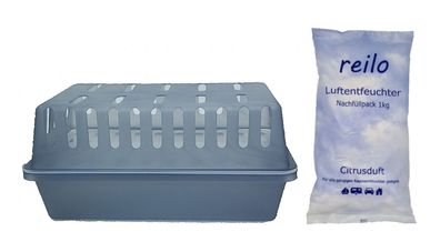 1x XXL Box (gt) mit 3x 1kg Citrus Raum- Luftentfeuchter Granulat im Vliesbtl.