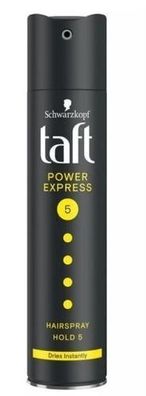 Taft Power Express Haarspray, 250 ml - Professioneller Halt & schnelles Styling