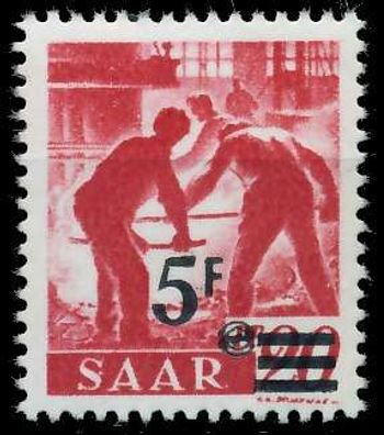 Saarland 1947 Nr 232ZII postfrisch X77AD4A