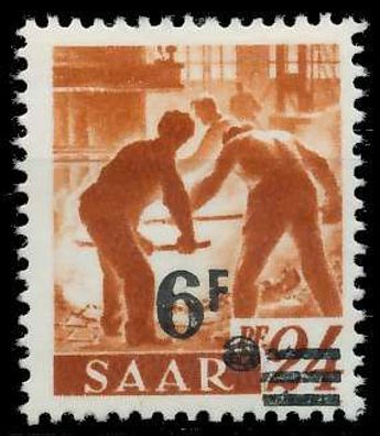 Saarland 1947 Nr 233ZII postfrisch X77AD4E