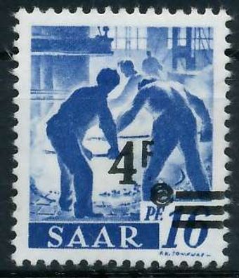Saarland 1947 Nr 231ZII postfrisch X77AD46