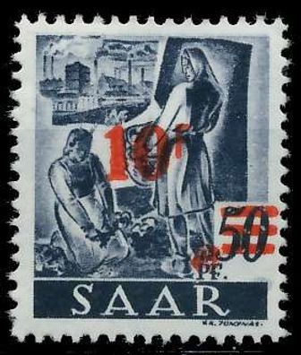 Saarland 1947 Nr 235ZII-I postfrisch X77AD5E
