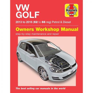 VW Golf 7 VII 2013-2016 Benzin Diesel Reparaturanleitung Haynes