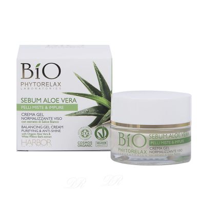 Phytorelax Bio Sebum Aloe Vera Gelcreme für fettige Haut 50 ml