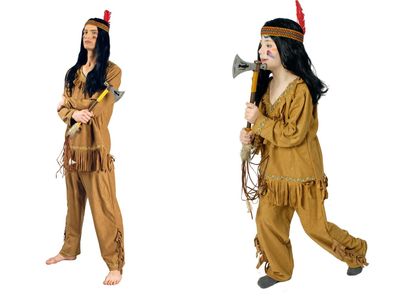 Indianer Kostüm Herren Kinder Indianerkostüm Karneval Fasching Western