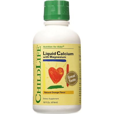 ChildLife Essentials, Liquid Calcium with Magnesium (flüssig), 16oz (473ml)
