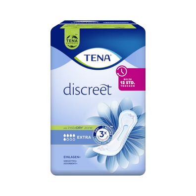 TENA Lady Discreet Extra Inkontinenzeinlage | Packung (20 Stück)