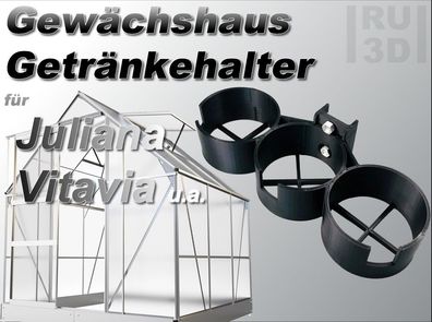 Getränkehalter für Juliana + Vitavia Gewächshaus, Ablage Zubehör