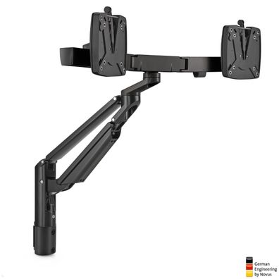 Novus Clu Plus X2 Dual Monitorhalter fér TSS Säulen (992 + 2008 + 001), schwarz