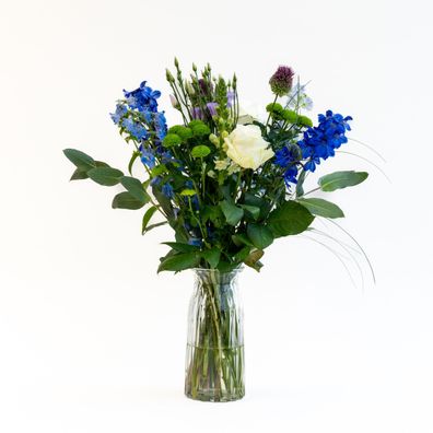 Boeket Blue Monday | Flowers in mixed blue & with colors - 50cm - Blumen