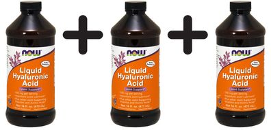 3 x Liquid Hyaluronic Acid - 473 ml.