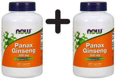 2 x Panax Ginseng, 500mg - 250 capsules