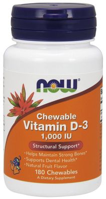 Vitamin D-3, 1.000 IU (Chewable) - 180 chewables