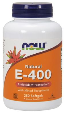 Vitamin E-400 - Natural (Mixed Tocopherols) - 250 softgels