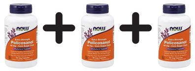 3 x Policosanol, 40mg Extra Strength - 90 vcaps