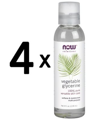 4 x Vegetable Glycerine - 118 ml.