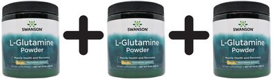 3 x AjiPure L-Glutamine Powder - 340g