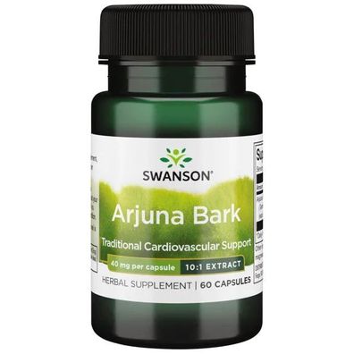 Full Spectrum Arjuna Bark (10:1) Extract, 40mg - 60 caps