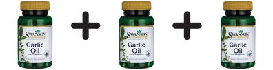 3 x Garlic Oil, 500mg - 250 softgels